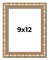 9x12 Modern Bamboo Picture Frame with UV-Resistant Acrylic & Acid Free Backing, Available in 5 Finishes - Gold, Silver, Brown, Black, and Natural